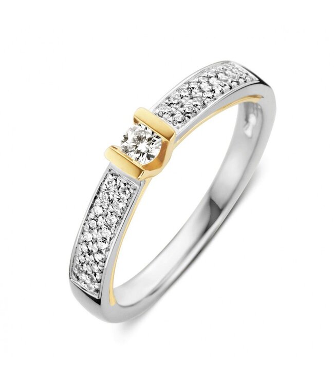 Excellent Jewelry Ring bicolour brilliant 0.26 crt. RG416663