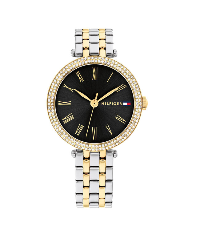 Tommy Hilfiger Nathalie Dames 34mm Staal Tweekleurig