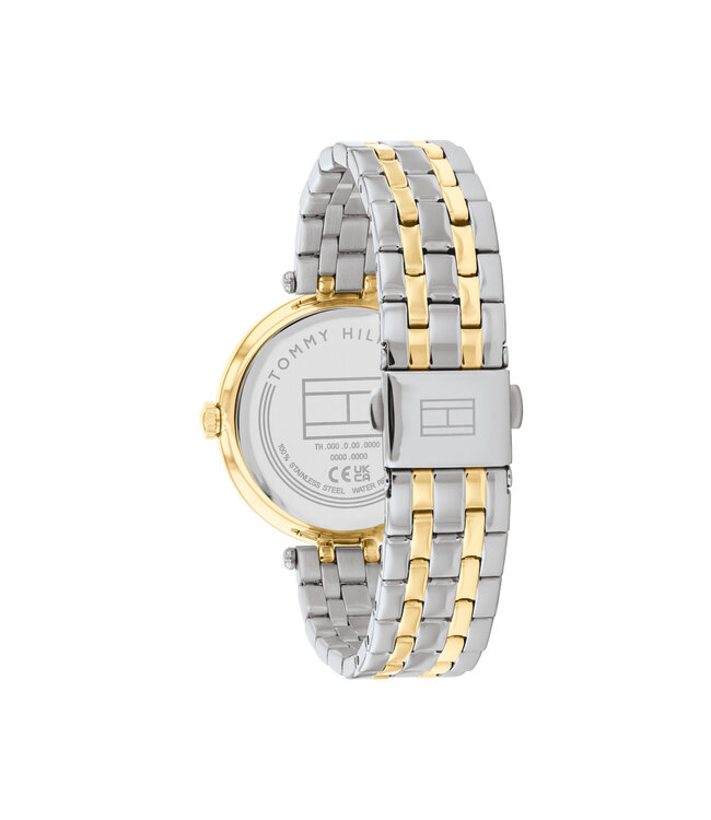 Tommy Hilfiger Nathalie Dames 34mm Staal Tweekleurig