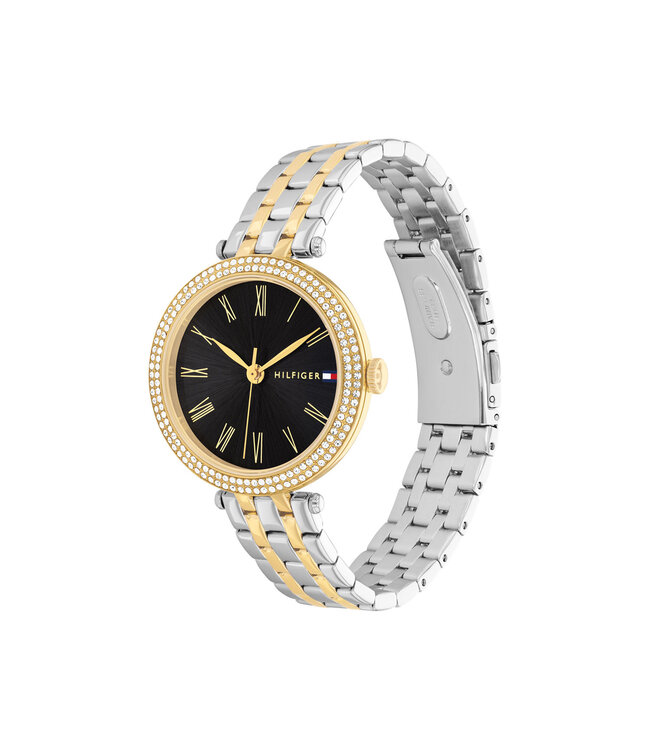 Tommy Hilfiger Nathalie Dames 34mm Staal Tweekleurig