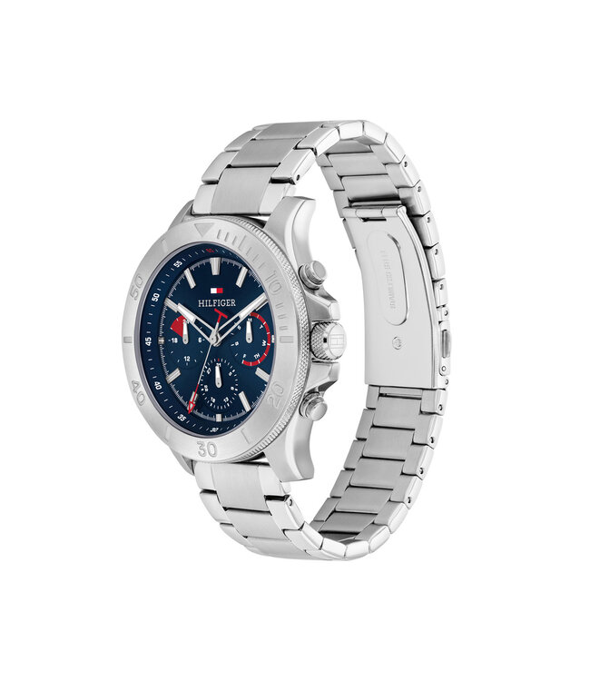 Tommy Hilfiger Tommy Hilfiger TH1792113 Horloge Heren Zilverkleurig 46mm