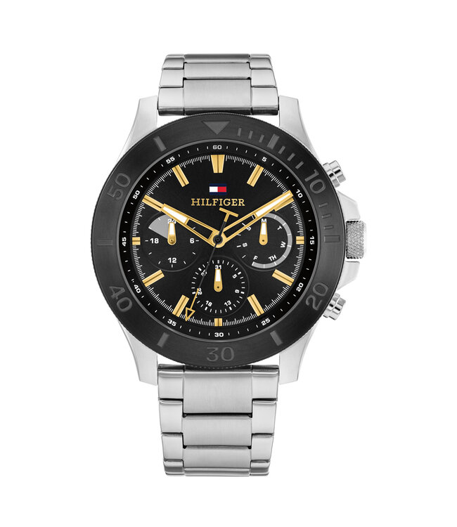 Tommy Hilfiger Bryan Heren 46mm Staal Staal