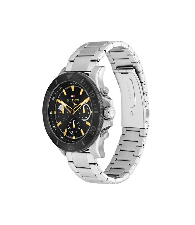 Tommy Hilfiger Bryan Heren 46mm Staal Staal