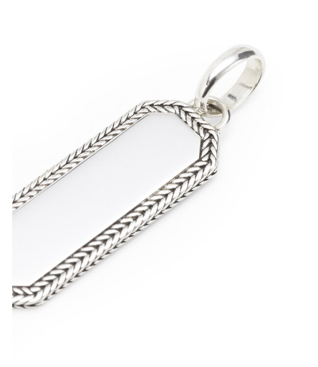 Buddha to Buddha Buddha to Buddha Barbara Octagon Tag Hanger Zilver