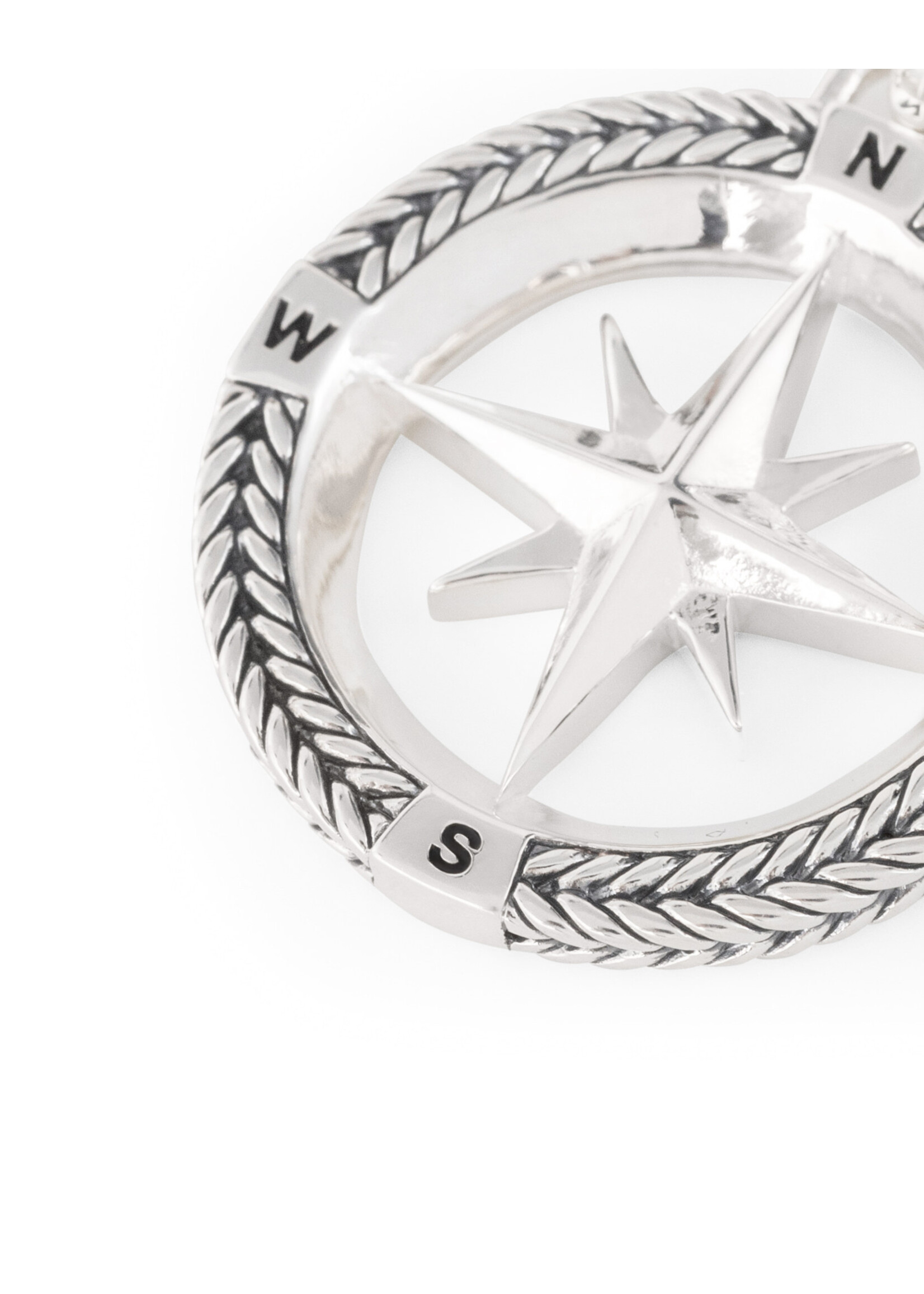 Buddha to Buddha Buddha to Buddha Barbara Compass Anhänger Silber
