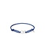 Buddha to Buddha Chain XS Cord Bracelet Silver Cobalt Blue