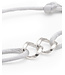 Buddha to Buddha Chain XS Cord Bracelet Silver Grey