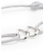Buddha to Buddha Exclusieve Chain XS Cord Bracelet Silver Grey van 925 Sterling Zilver – Gratis Gravure