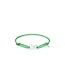 Buddha to Buddha Exclusieve Chain XS Koord Armband Zilver Buddha Groen van 925 Sterling Zilver – Gratis Gravure