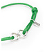 Buddha to Buddha Chain XS Koord Armband Zilver Buddha Groen