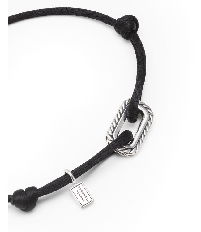 Buddha to Buddha Buddha to Buddha Barbara Cord Bracelet Silver Black