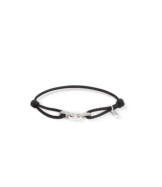 Buddha to Buddha Katja Cord Bracelet Silver Black