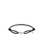 Buddha to Buddha Exclusieve Katja Cord Bracelet Silver Black van 925 Sterling Zilver – Gratis Gravure