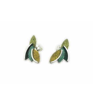 Arior Barcelona Eire green Small earrings 2,7x1,2cm