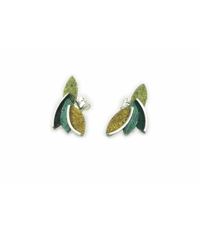 Arior Barcelona Eire green Small earrings 2,7x1,2cm