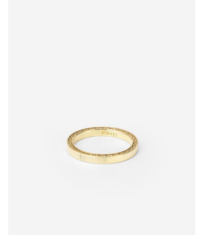 Buddha to Buddha Buddha to Buddha George Mini Smooth Ring 14kt Gold