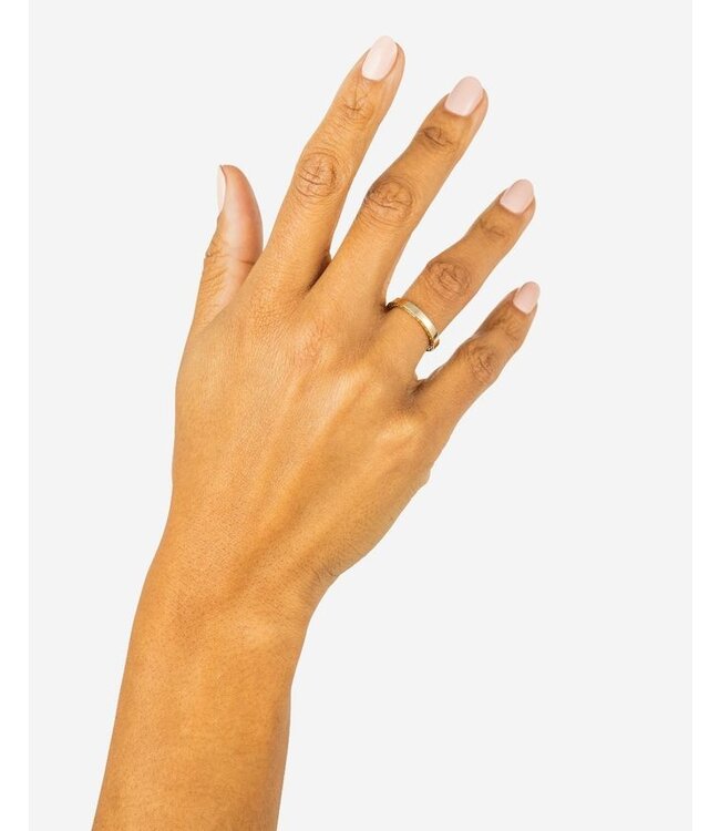 Buddha to Buddha Buddha to Buddha George Mini Smooth Ring 14kt Gold