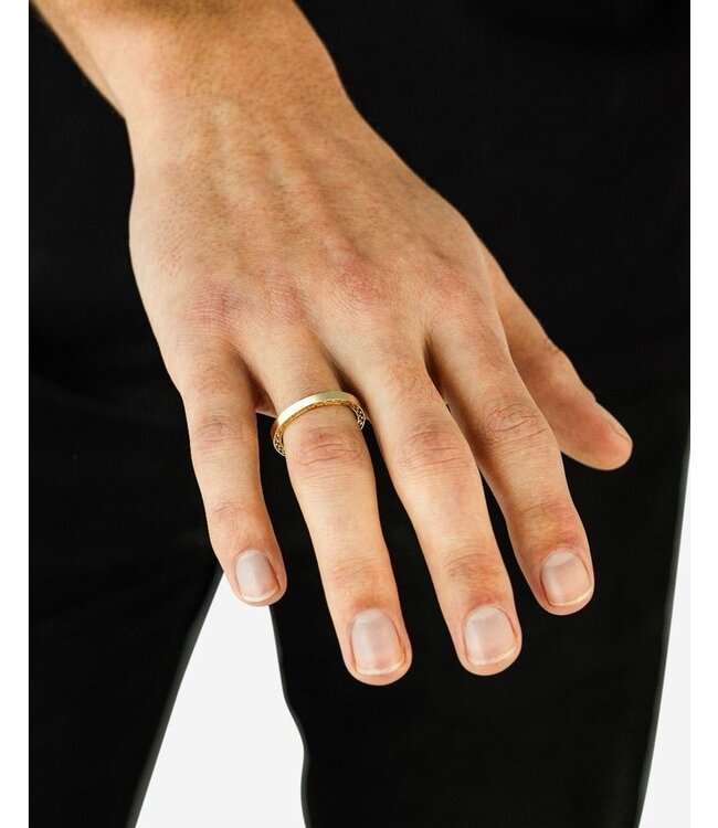 Buddha to Buddha Exclusive George Mini Gladde Ring 14kt Goud 925 Sterling Silver – Free Engraving