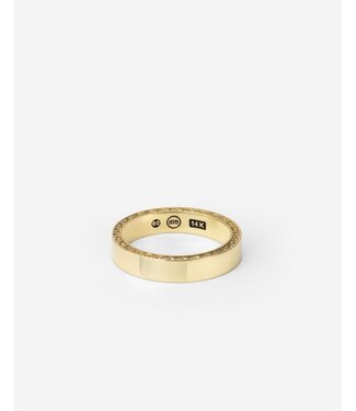 George Small Smooth Ring 14kt Goud