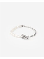 Buddha to Buddha Barbara Mini Parel Armband Zilver