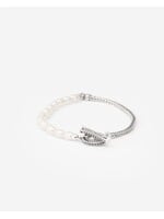 Buddha to Buddha Barbara Mini Pearl Bracelet Silver