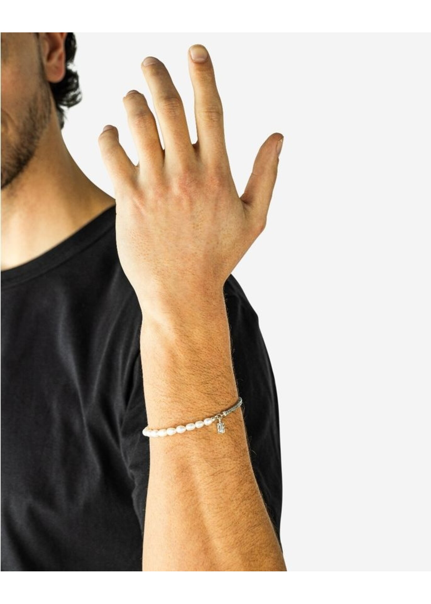 Buddha to Buddha Buddha to Buddha Barbara Mini Perle Armband Silber