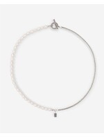 Buddha to Buddha Barbara Mini Pearl Necklace Silver