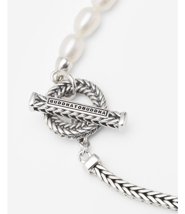 Buddha to Buddha Buddha to Buddha Barbara Mini Parel Ketting Zilver