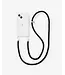 Buddha to Buddha Exclusive Telefoon Koord Silver Zwart 925 Sterling Silver – Free Engraving