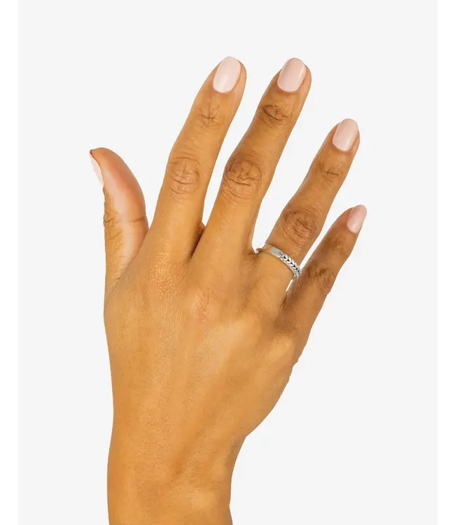 Buddha to Buddha Exclusive Barbara Mini Dual Ring Silver 925 Sterling Silver – Free Engraving