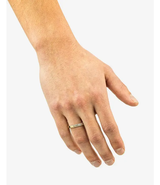 Buddha to Buddha Exklusives Barbara Mini Dual Ring Bicolor aus 925er Sterlingsilber – Gratis Gravur