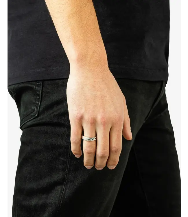 Buddha to Buddha Barbara Small Dual Ring Silber