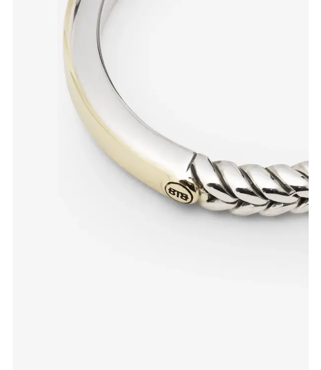 Buddha to Buddha Exklusives Barbara Small Dual Ring Bicolor aus 925er Sterlingsilber – Gratis Gravur