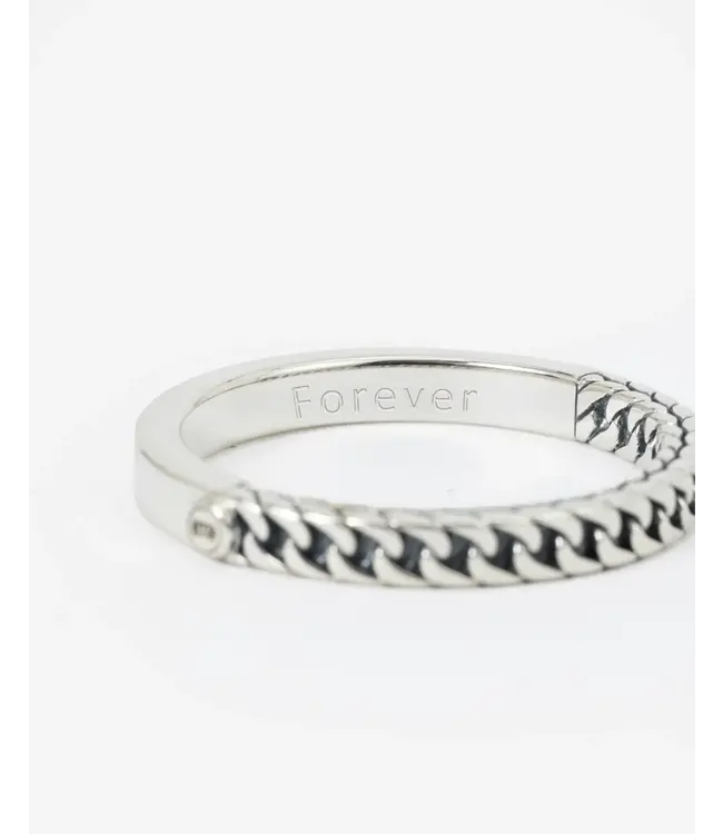 Buddha to Buddha Exclusieve Esther Mini Dual Ring Zilver van 925 Sterling Zilver – Gratis Gravure