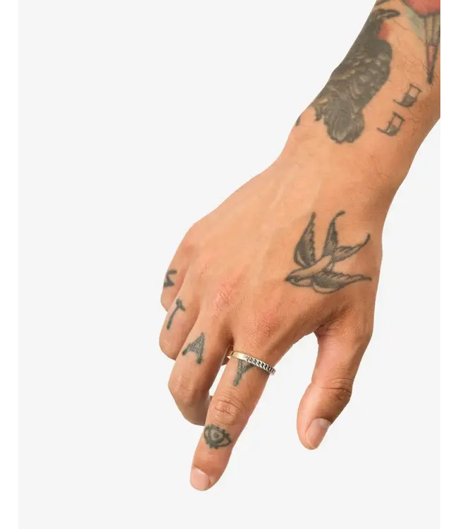 Buddha to Buddha Esther Mini Dual Ring Bicolor