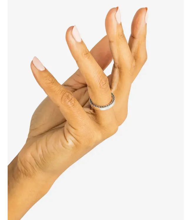 Buddha to Buddha Exclusieve George Mini Gladde Ring Zilver van 925 Sterling Zilver – Gratis Gravure