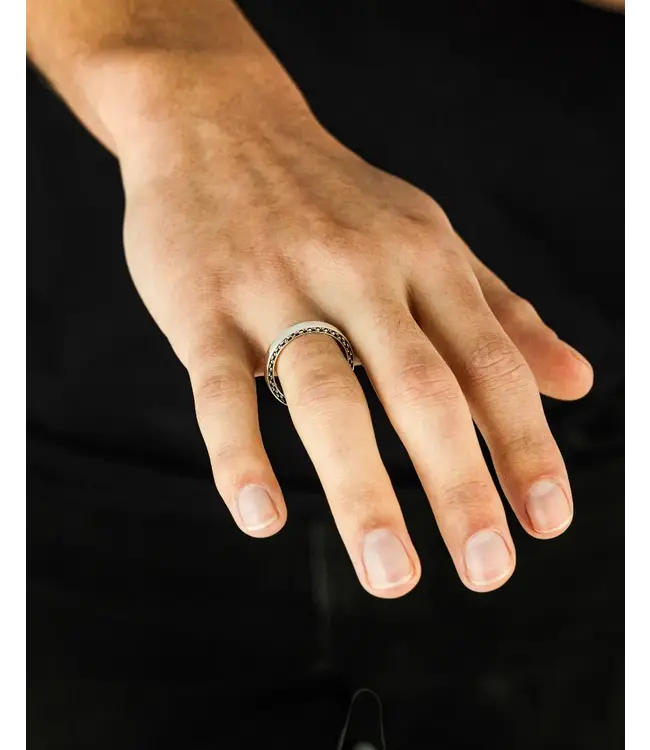 George Small Gladde Ring Zilver