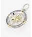 Buddha to Buddha Exclusieve Barbara Kompas Hanger Bicolor​ van 925 Sterling Zilver – Gratis Gravure