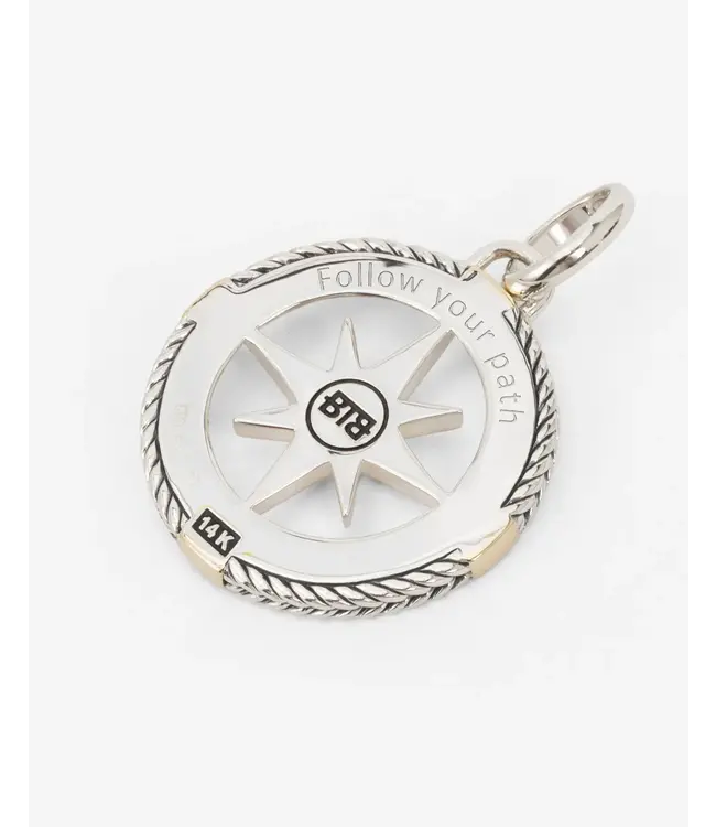 Buddha to Buddha Exclusive Barbara Kompas Hanger Bicolor​ 925 Sterling Silver – Free Engraving