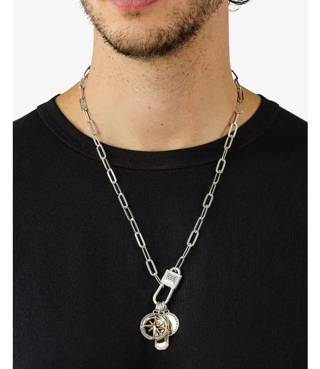 Buddha to Buddha Exclusive Barbara Kompas Hanger Bicolor​ 925 Sterling Silver – Free Engraving