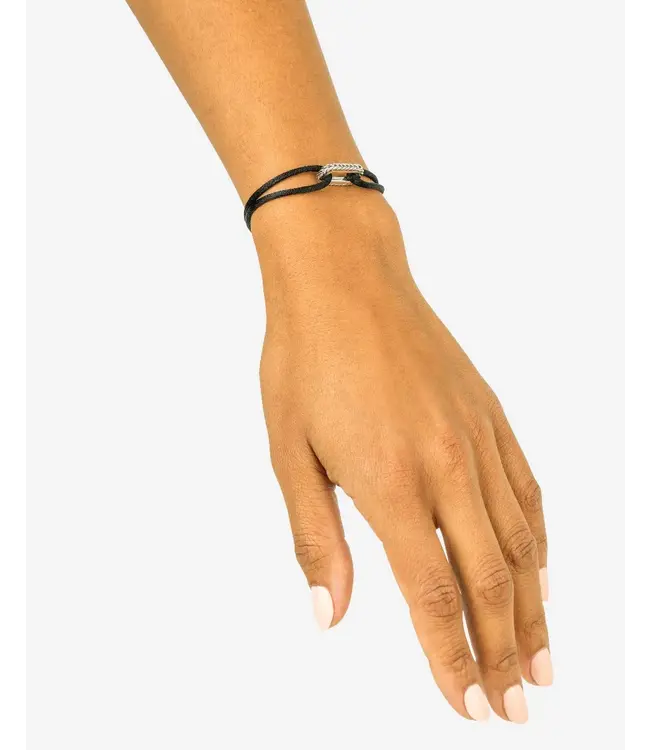 Buddha to Buddha Buddha to Buddha Barbara Cord Bracelet Silver Black