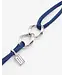 Buddha to Buddha Schakel XS Koord Armband Zilver Cobalt Blauw