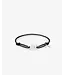 Buddha to Buddha Chain XS Koord Armband Zilver Zwart