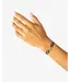 Buddha to Buddha Chain XS Koord Armband Zilver Zwart