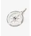 Barbara Kompas Hanger Zilver
