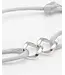 Buddha to Buddha Exclusieve Chain XS Cord Bracelet Silver Grey van 925 Sterling Zilver – Gratis Gravure
