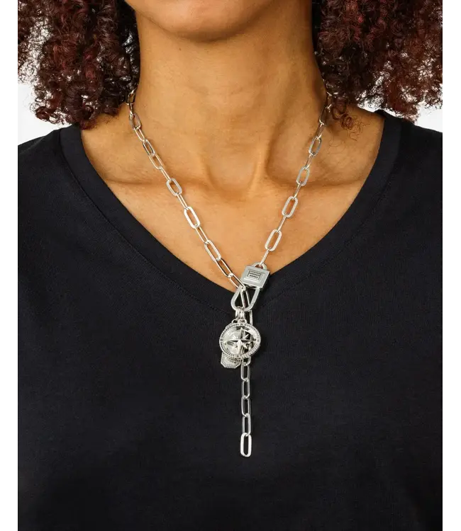 Buddha to Buddha Buddha to Buddha Chainlink Slot Ketting Zilver