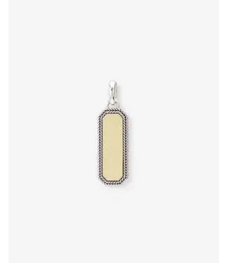 Buddha to Buddha Barbara Octagon Tag Anhänger Bicolor