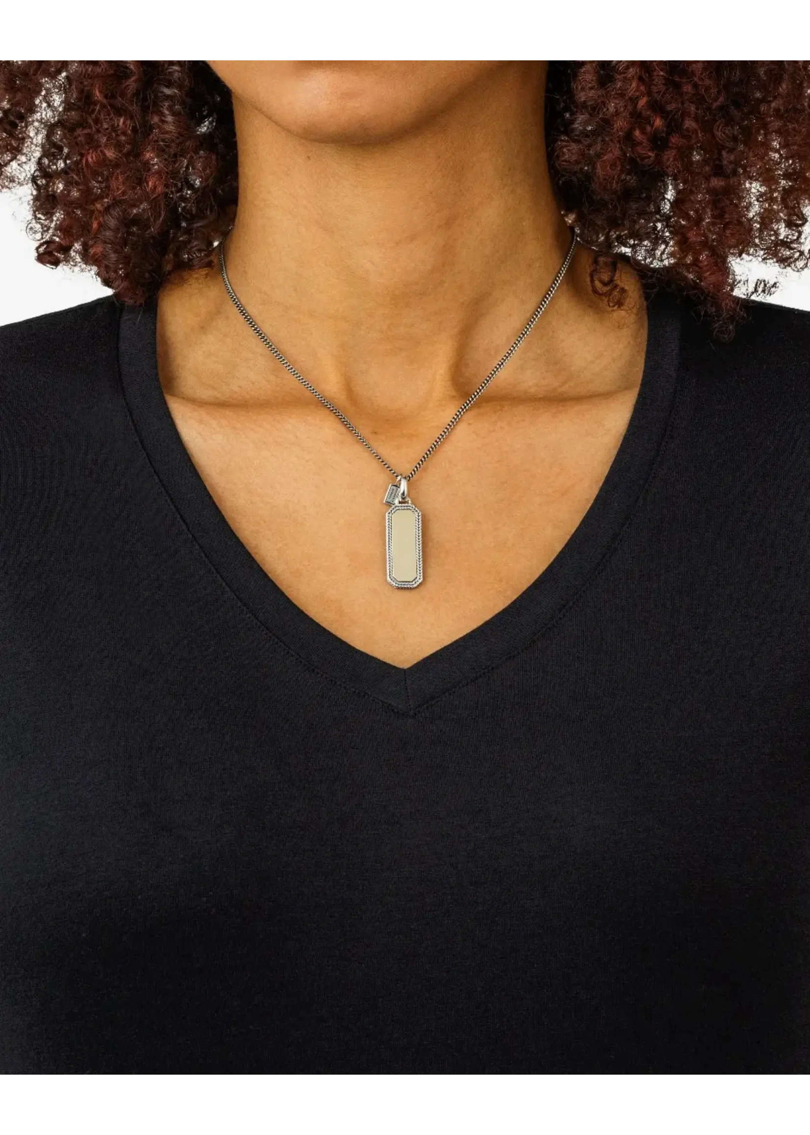 Buddha to Buddha Buddha to Buddha Barbara Octagon Tag Anhänger Bicolor
