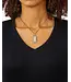 Buddha to Buddha Exclusieve Barbara Octagon Tag Pendant Bicolor van 925 Sterling Zilver – Gratis Gravure